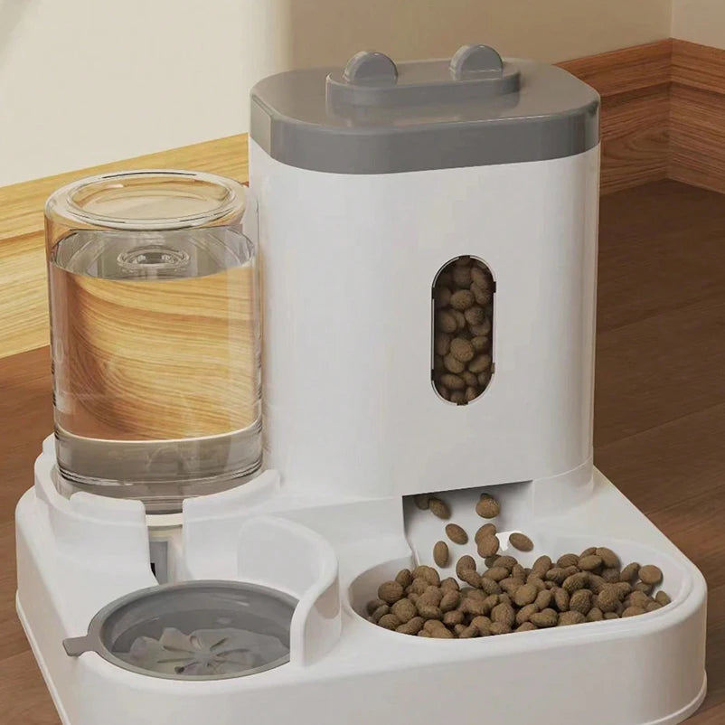 Pet Food & Water Feeder Set
