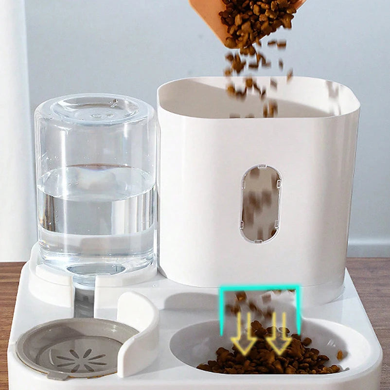Pet Food & Water Feeder Set
